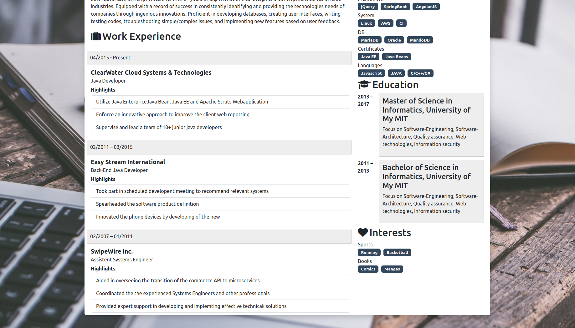 Product Screenshot